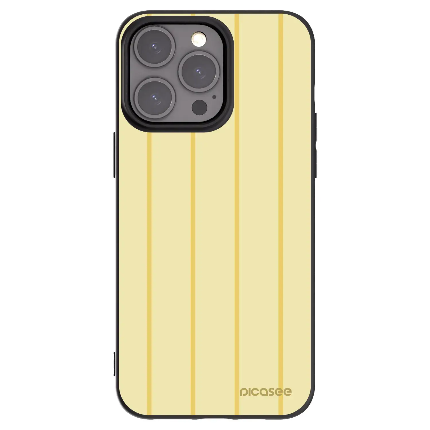 Silikonový černý obal pro Apple iPhone 15 Pro Max - Liquid sunshine