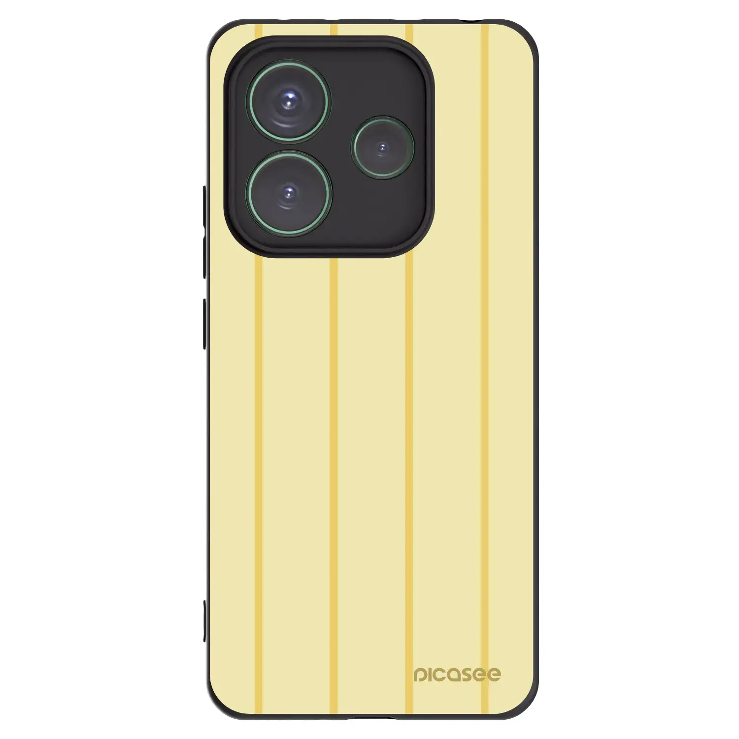 Silikonový černý obal pro Xiaomi Redmi Note 14 5G - Liquid sunshine