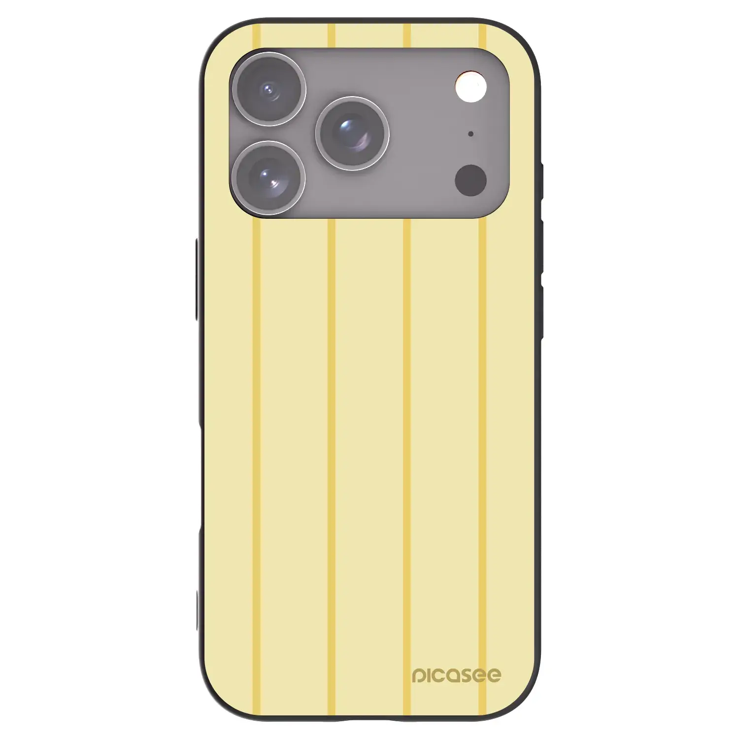 Silikonový černý obal pro Apple iPhone 17 Pro - Liquid sunshine
