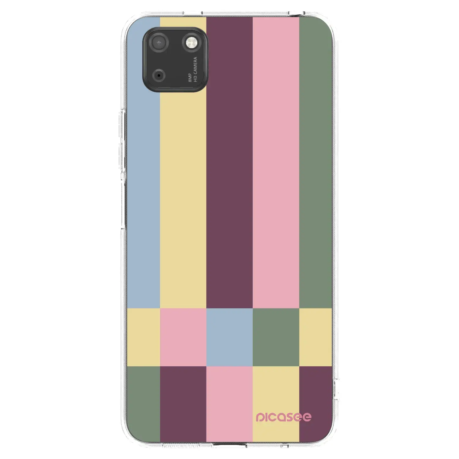 Silikonový průhledný obal pro Huawei Y5P - Lobby tiles