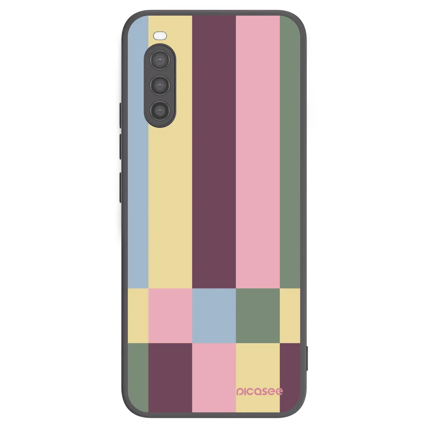 Silikonový černý obal pro Sony Xperia 10 II - Lobby tiles