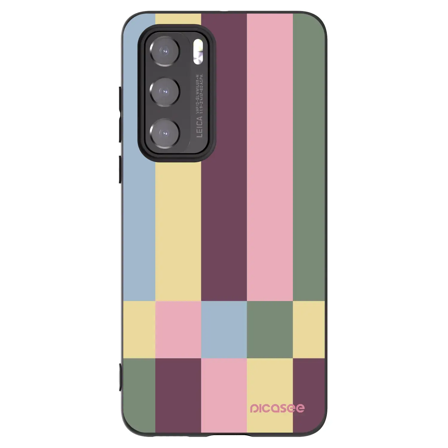 Silikonový černý obal pro Huawei P40 - Lobby tiles