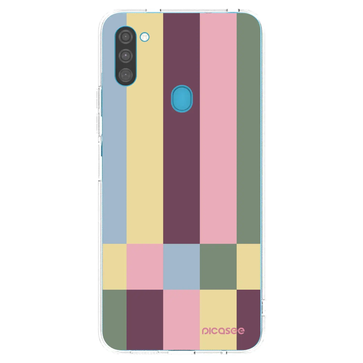 Silikonový průhledný obal pro Samsung Galaxy M11 - Lobby tiles