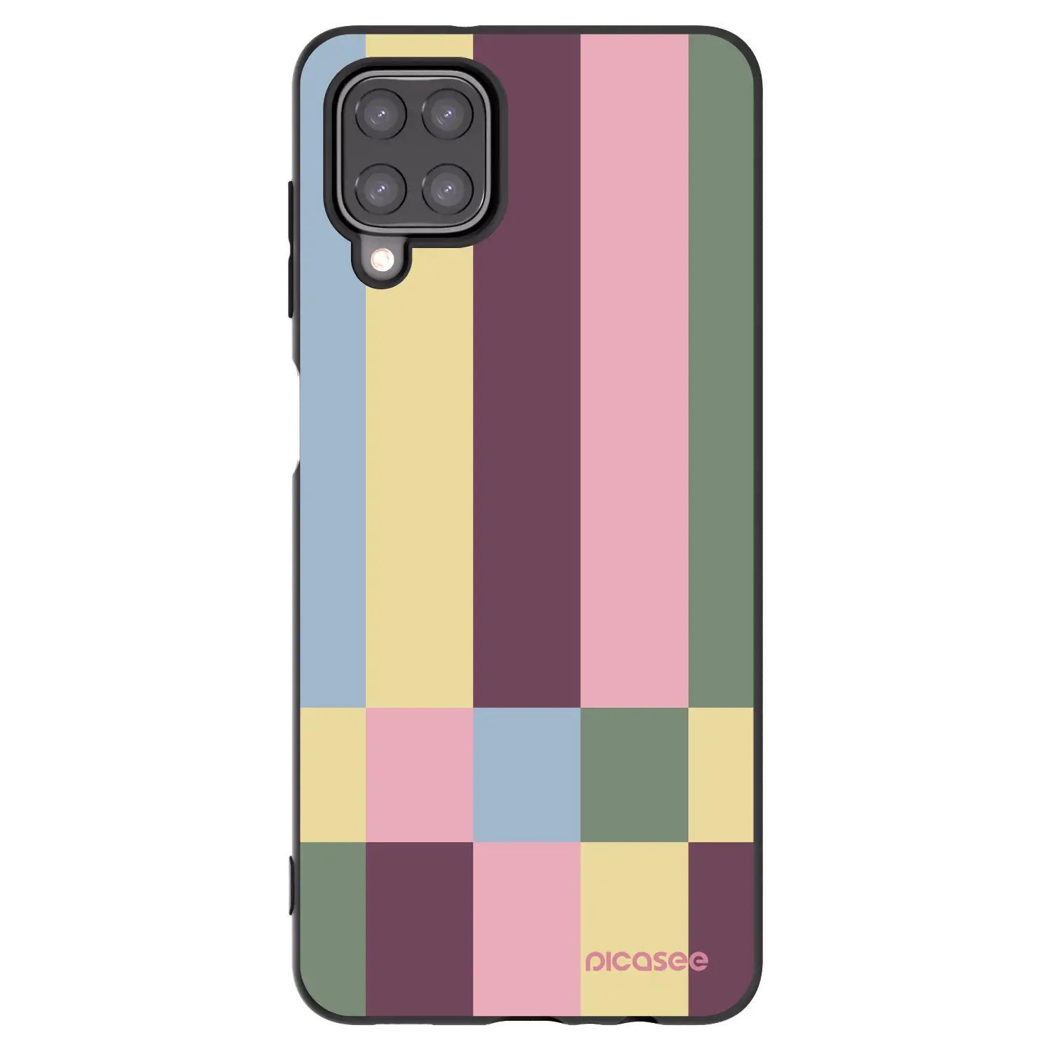 Silikonový černý obal pro Samsung Galaxy A12 A125F - Lobby tiles