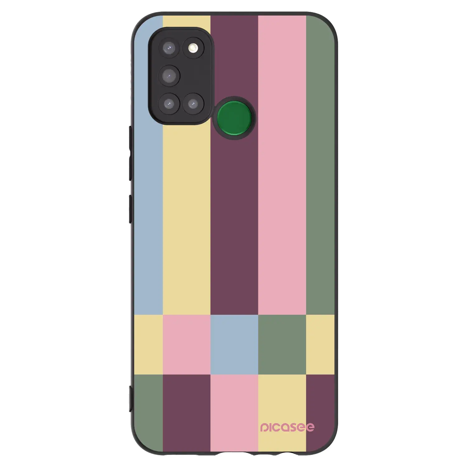 Silikonový černý obal pro Realme 7i - Lobby tiles