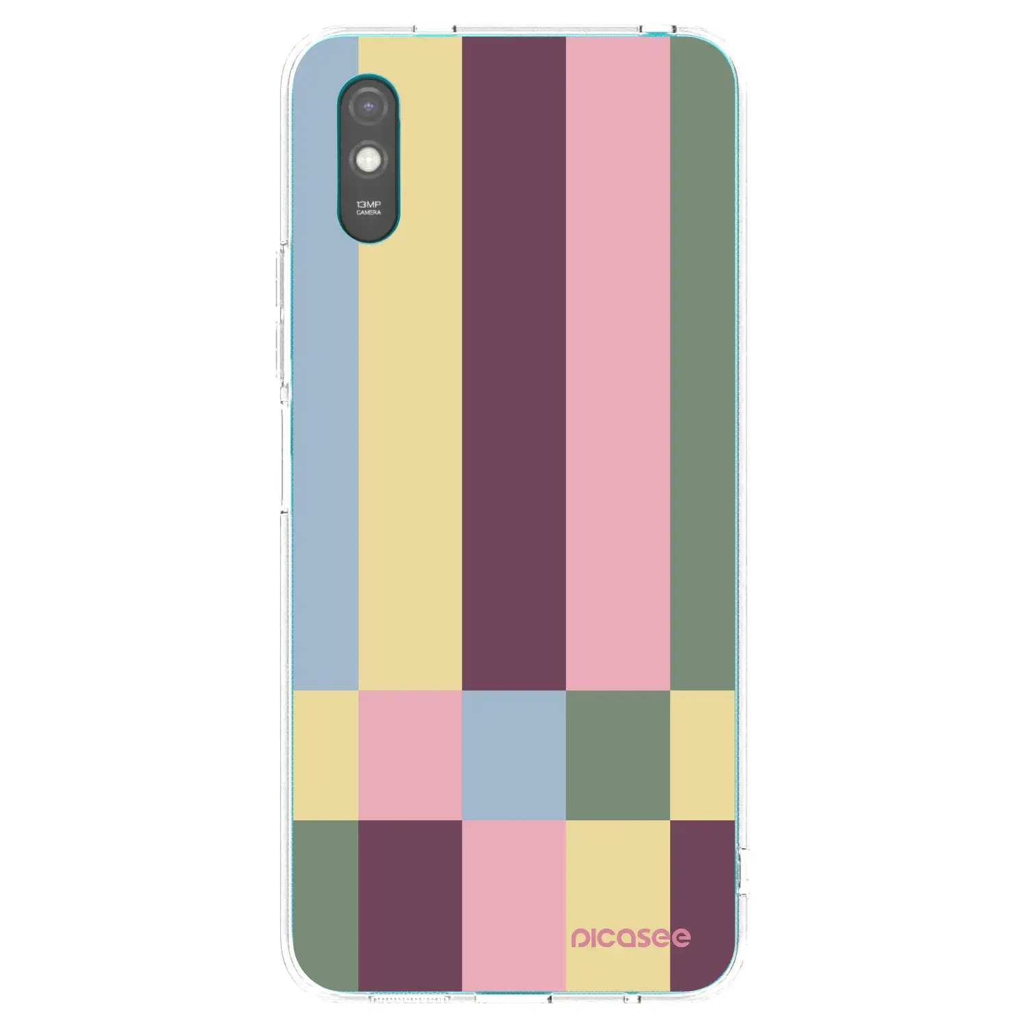 Silikonový průhledný obal pro Xiaomi Redmi 9AT - Lobby tiles