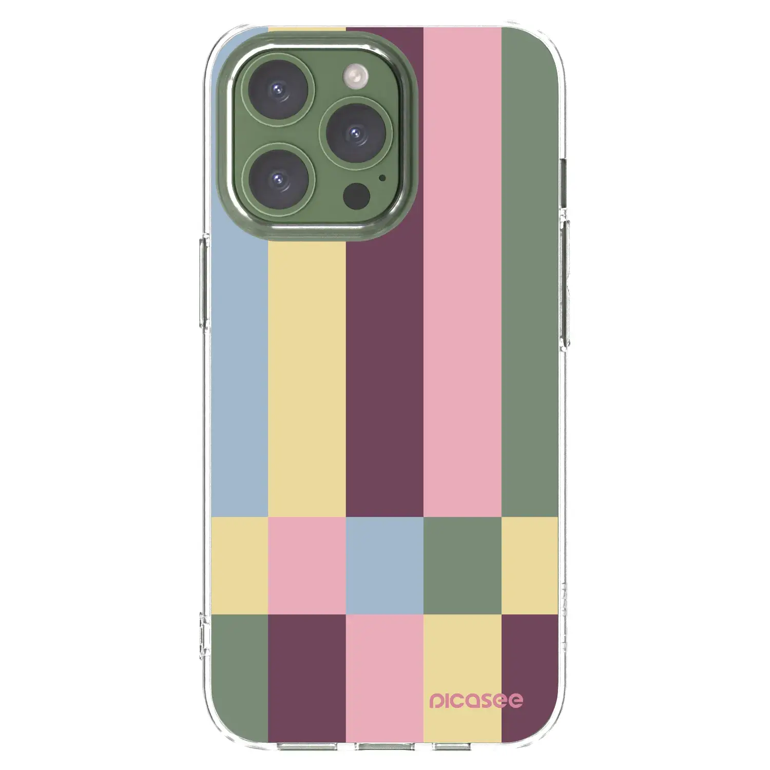 Silikonový průhledný obal pro Apple iPhone 13 Pro - Lobby tiles