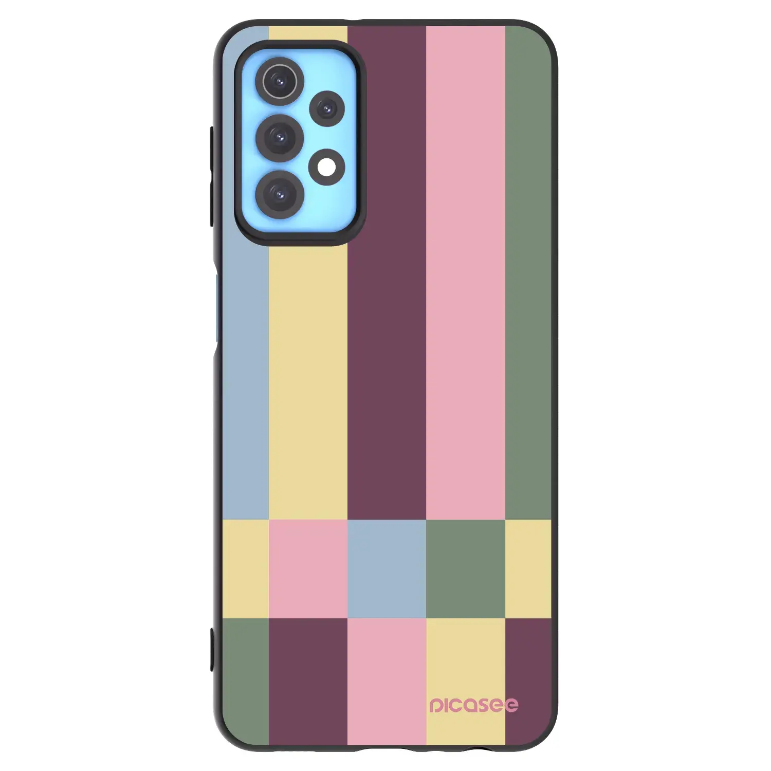 Silikonový černý obal pro Samsung Galaxy A32 4G SM-A325F - Lobby tiles