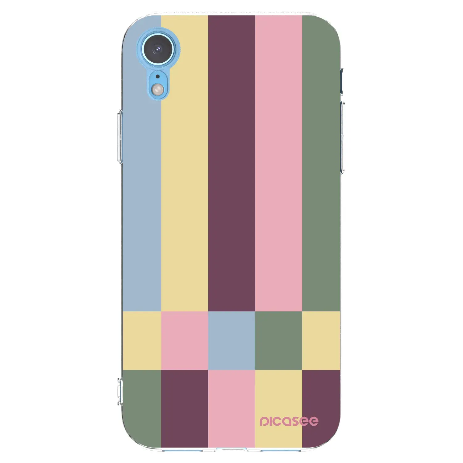Silikonový průhledný obal pro Apple iPhone XR - Lobby tiles