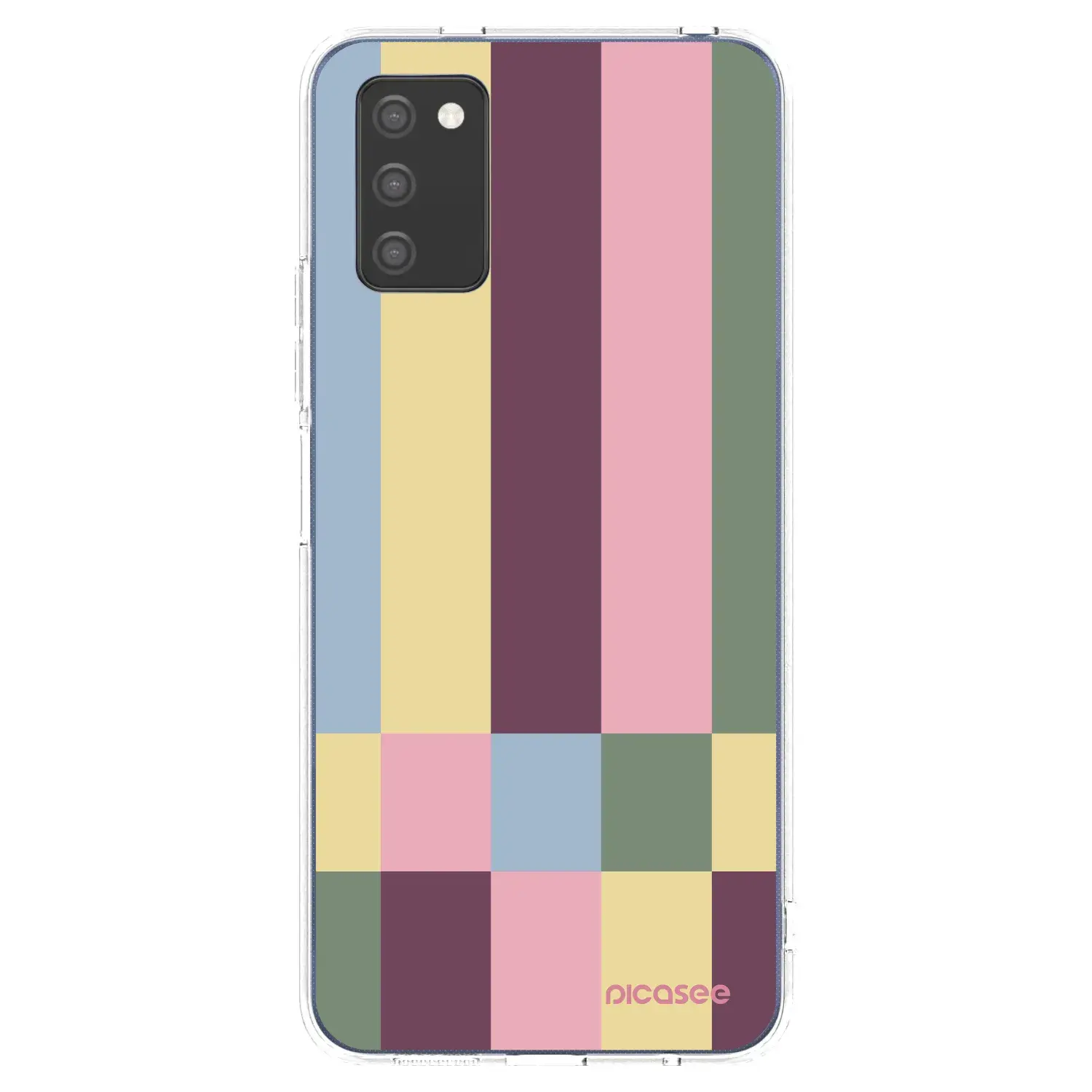 Silikonový průhledný obal pro Samsung Galaxy A03s A037G - Lobby tiles