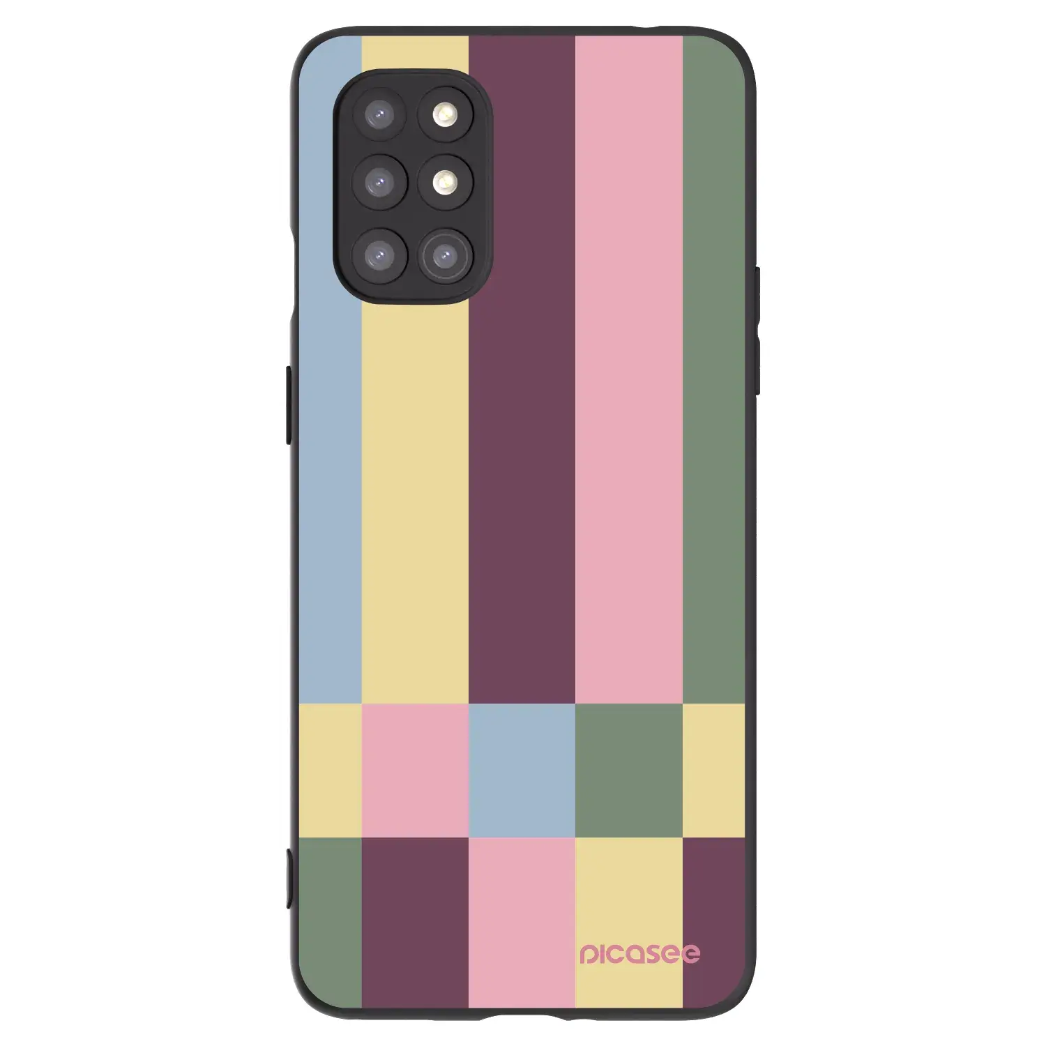 Silikonový černý obal pro OnePlus 8T - Lobby tiles