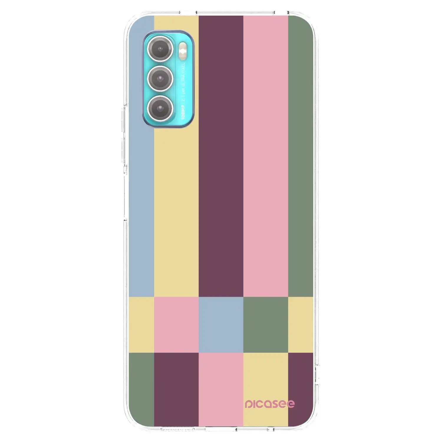 Silikonový průhledný obal pro Motorola Moto G60 - Lobby tiles