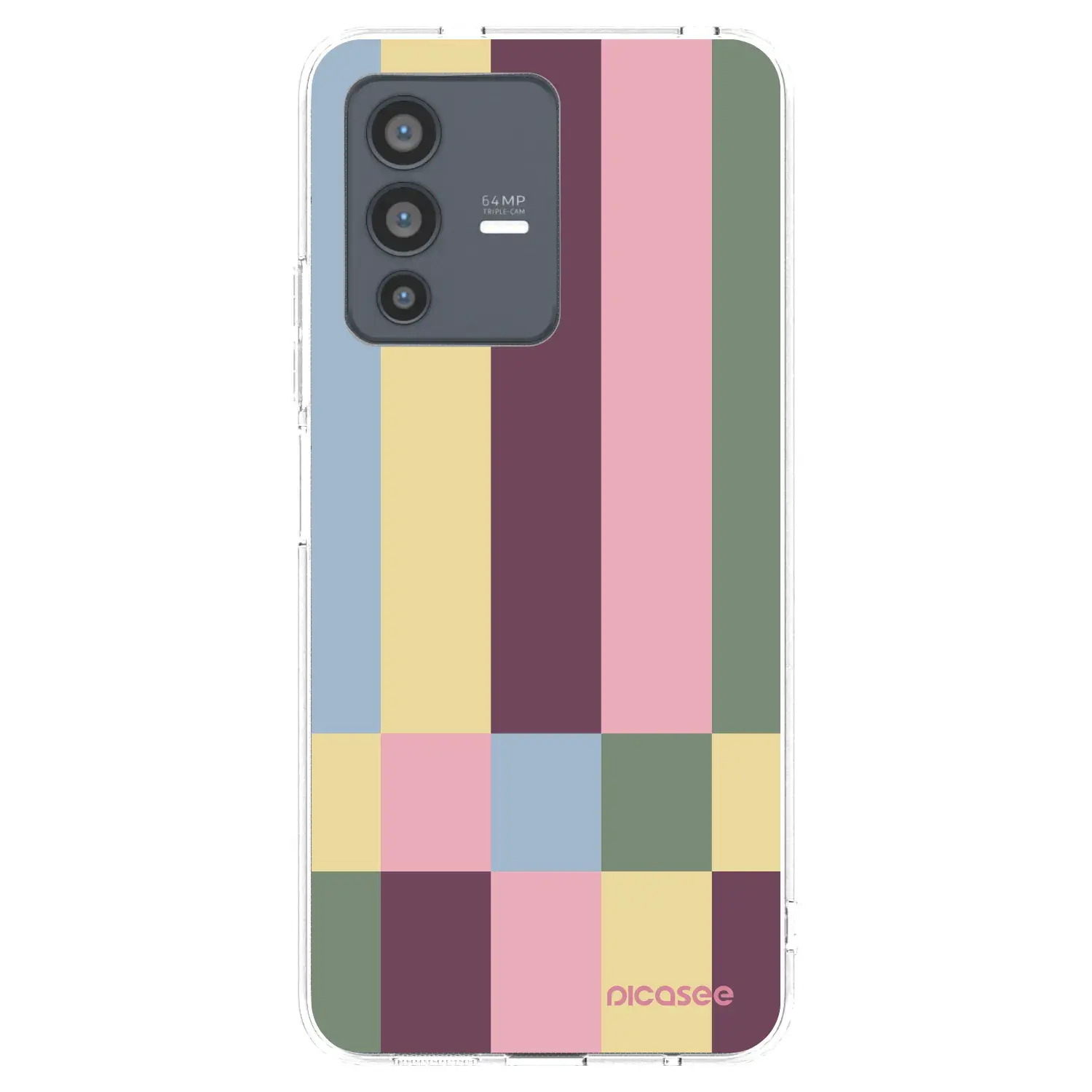 Silikonový průhledný obal pro Vivo V23 5G - Lobby tiles