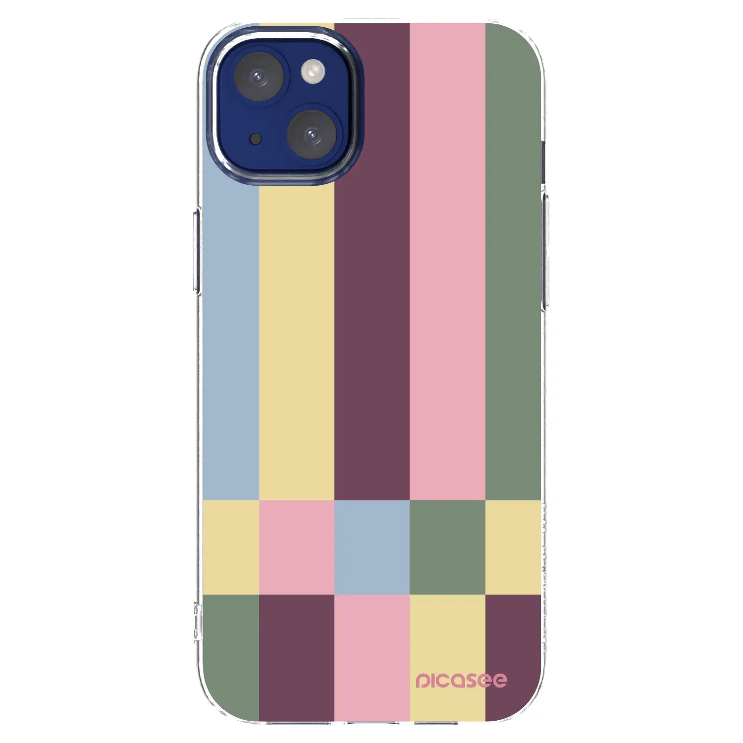Silikonový průhledný obal pro Apple iPhone 14 Plus - Lobby tiles