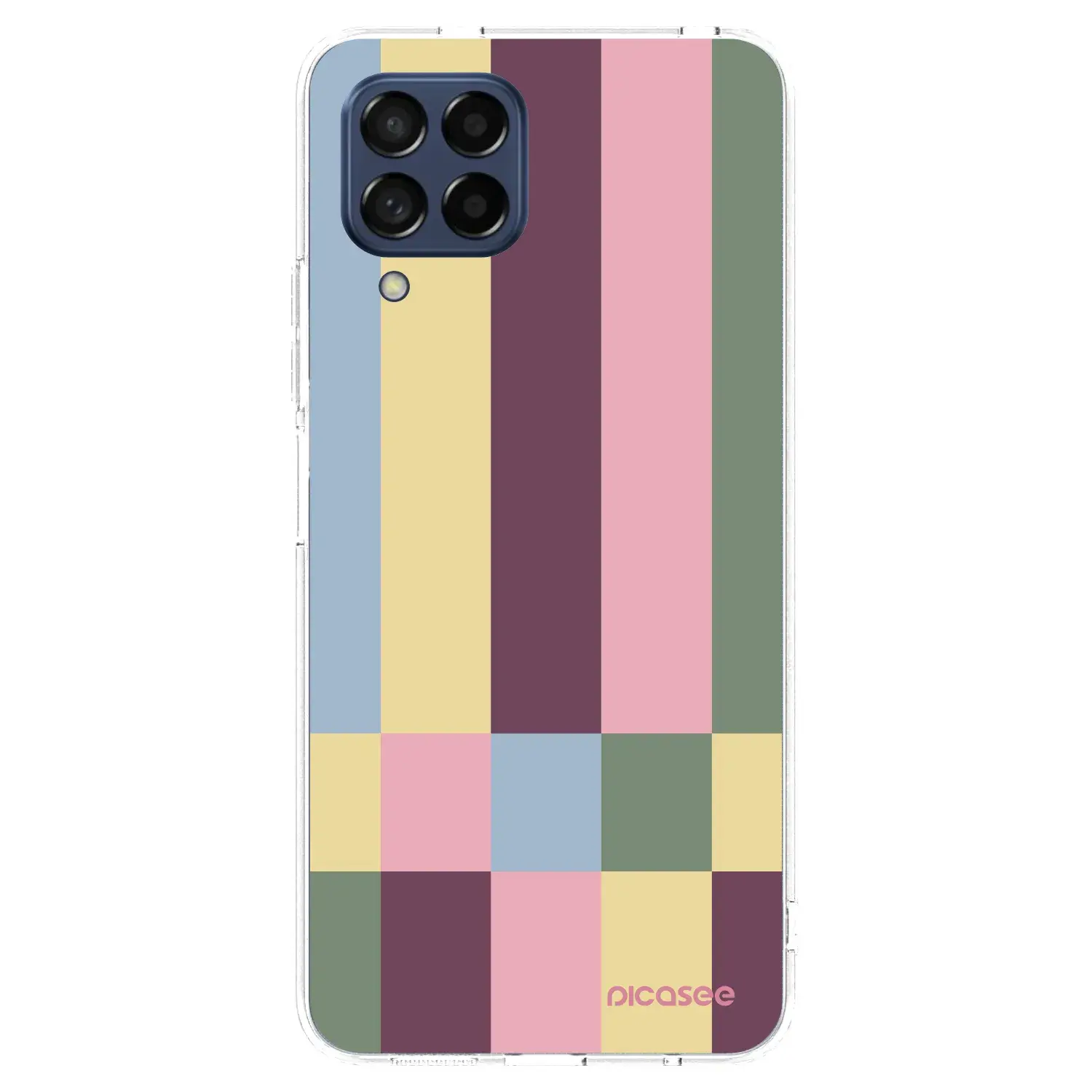 Silikonový průhledný obal pro Samsung Galaxy M53 5G - Lobby tiles