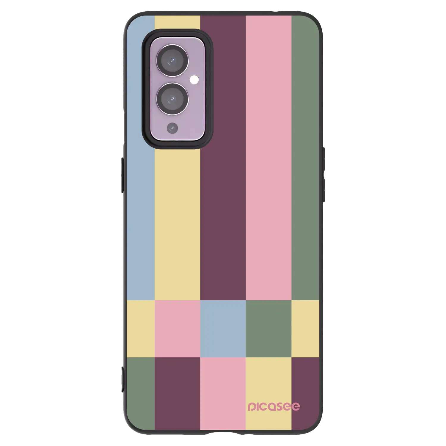 Silikonový černý obal pro OnePlus 9 - Lobby tiles