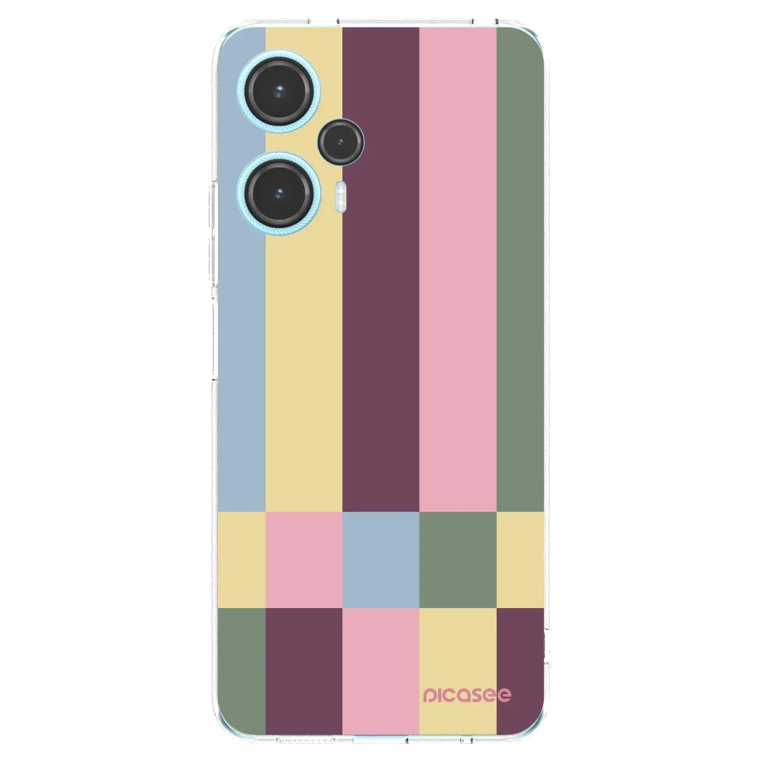 Silikonový průhledný obal pro Xiaomi Poco F5 - Lobby tiles