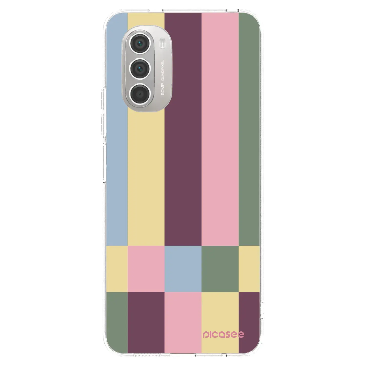 Silikonový průhledný obal pro Motorola Moto G51 - Lobby tiles