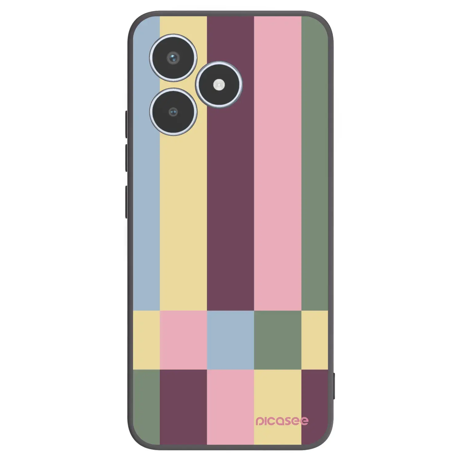 Silikonový černý obal pro Realme C53 - Lobby tiles
