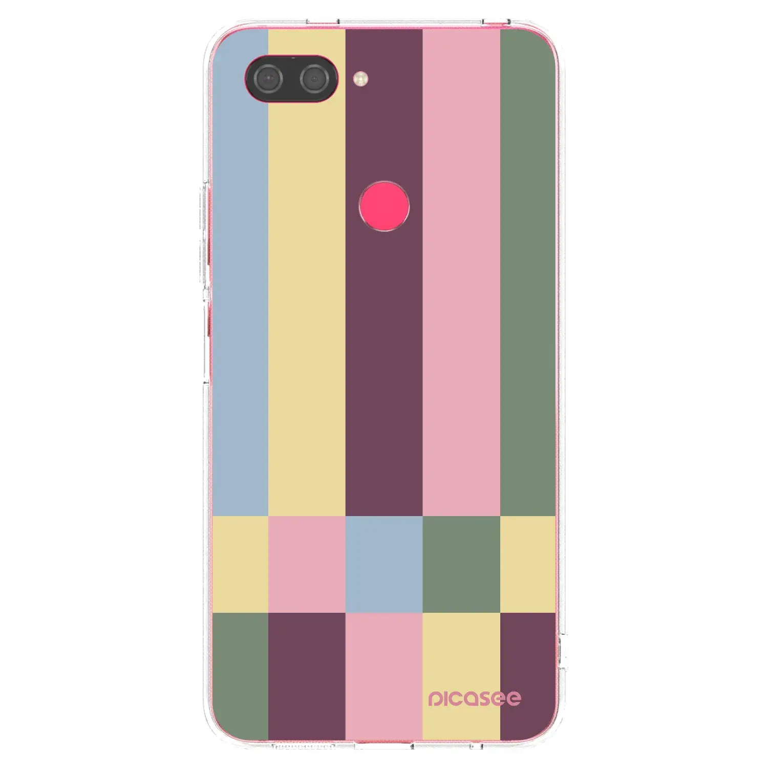Silikonový průhledný obal pro Xiaomi Mi 8 Lite - Lobby tiles