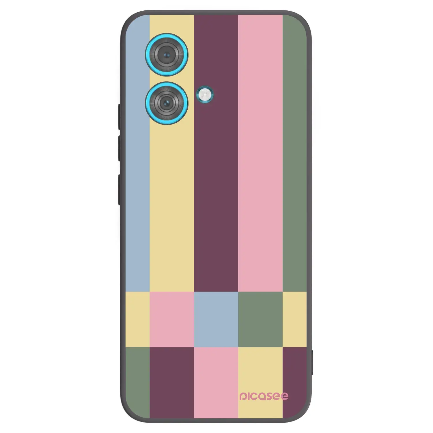 Silikonový černý obal pro Motorola Edge 40 Neo - Lobby tiles