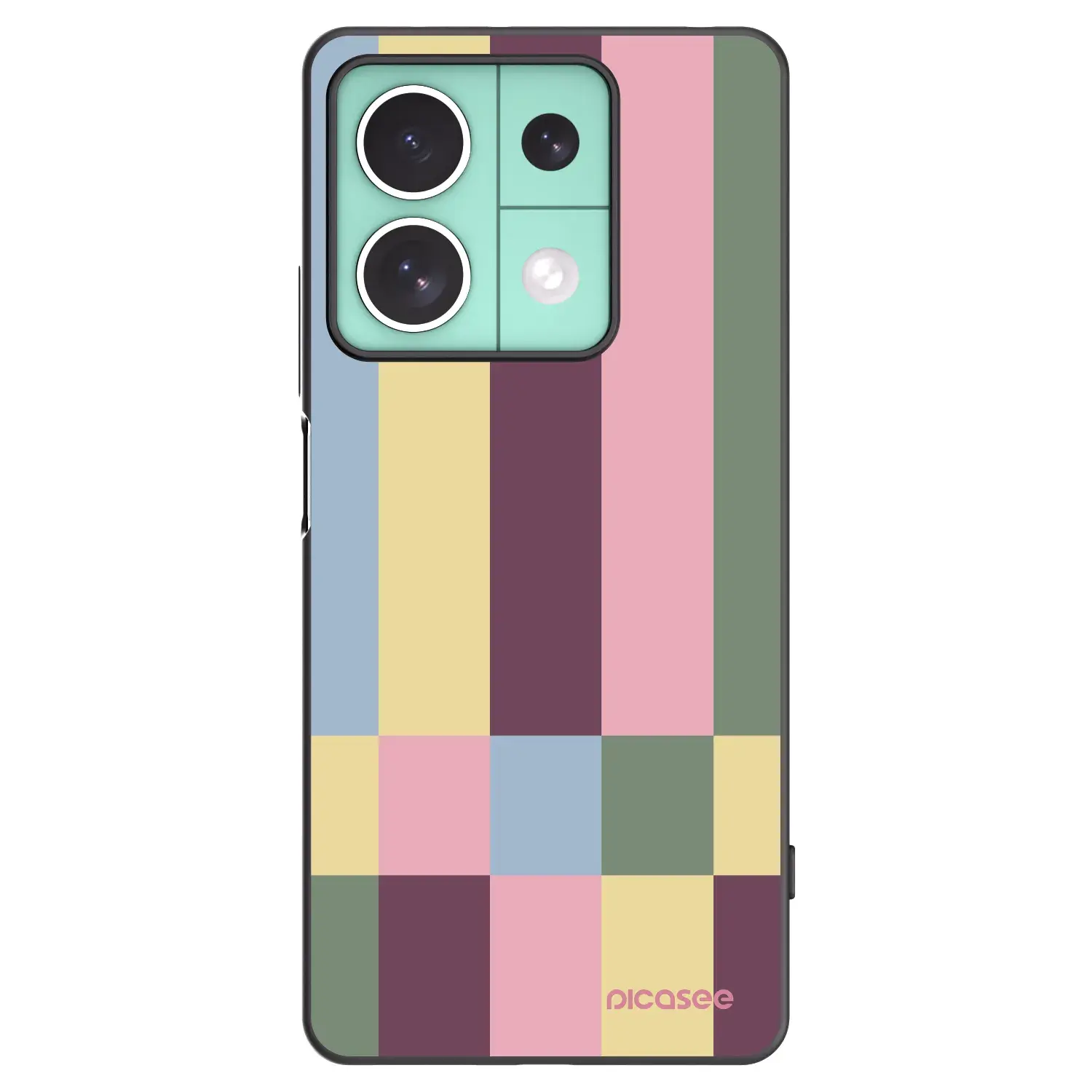 Silikonový černý obal pro Xiaomi Redmi Note 13 5G - Lobby tiles