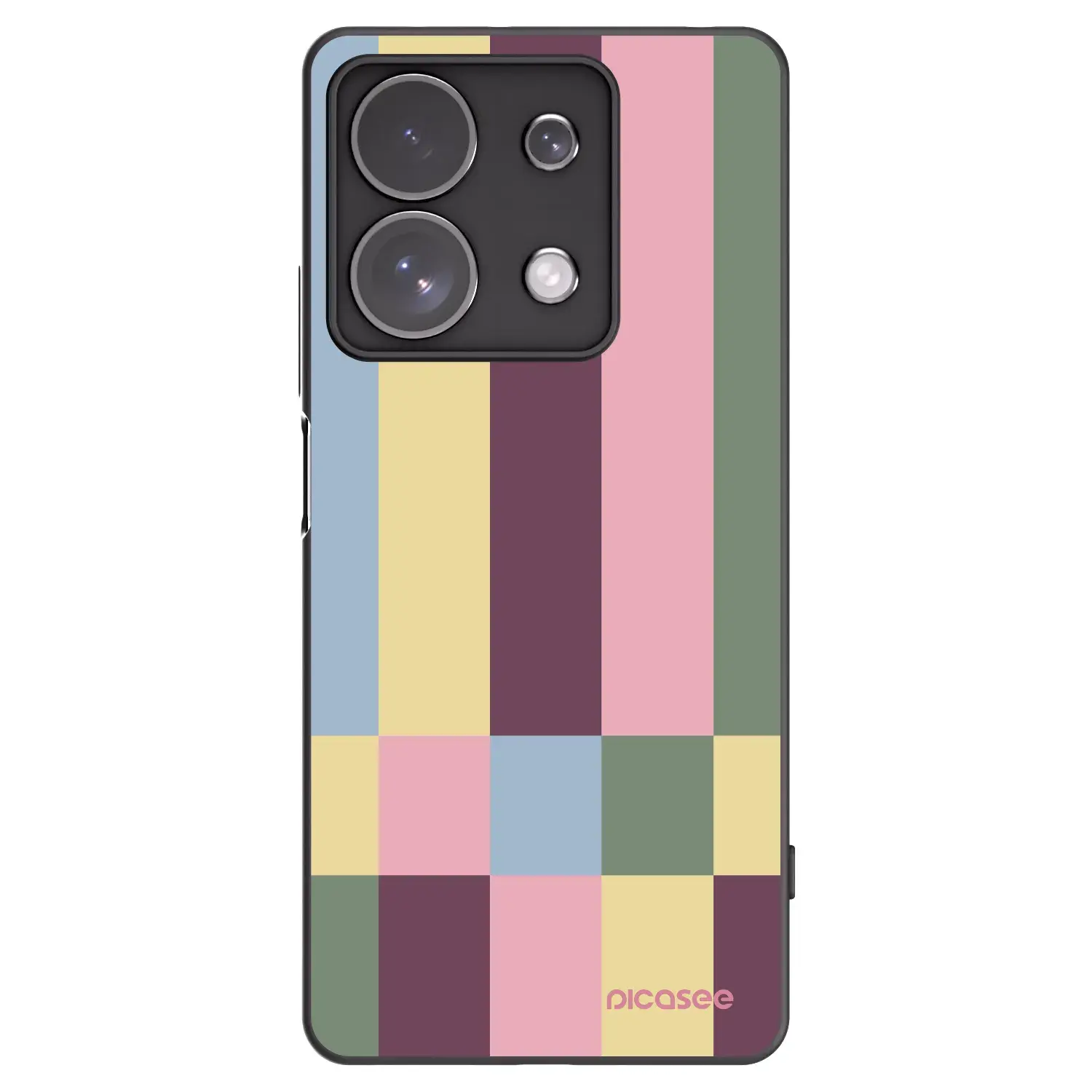 Silikonový černý obal pro Xiaomi Redmi Note 13 Pro 4G - Lobby tiles