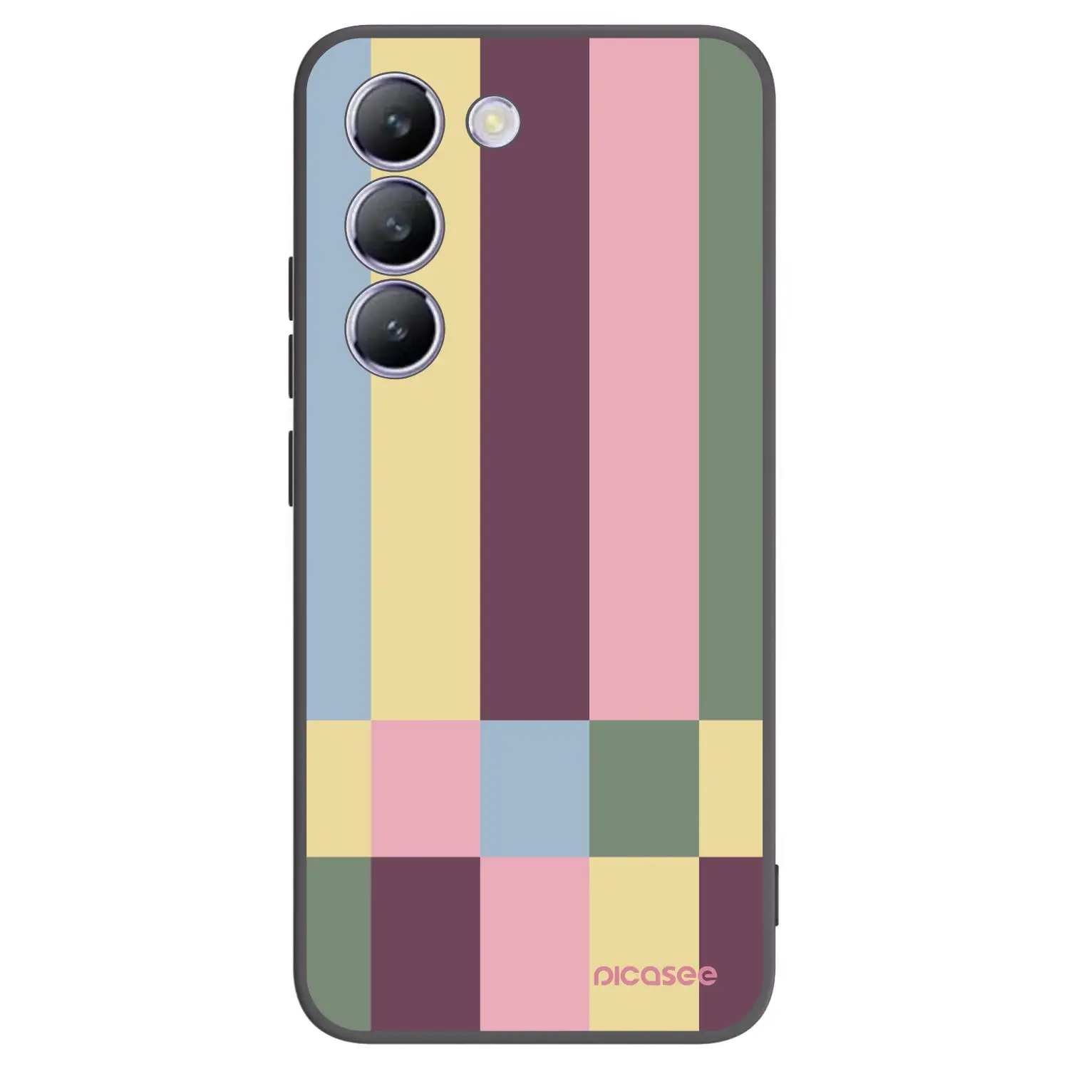 Silikonový černý obal pro Vivo V40 SE 5G - Lobby tiles