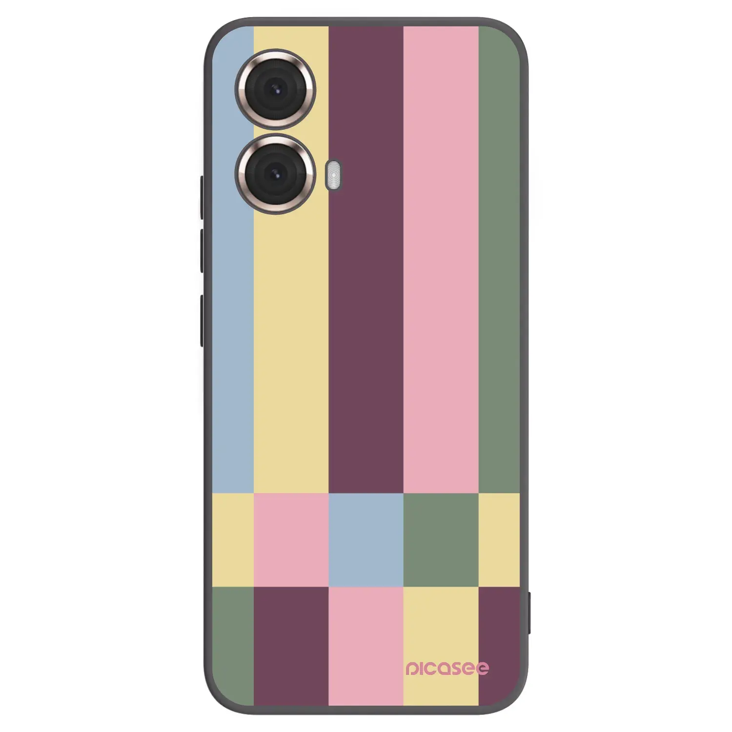 Silikonový černý obal pro Motorola Moto G85 - Lobby tiles