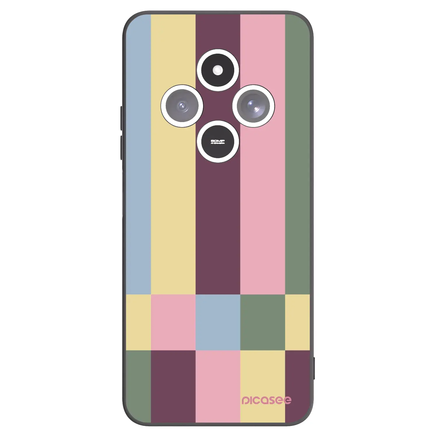 Silikonový černý obal pro Xiaomi Redmi 14C - Lobby tiles
