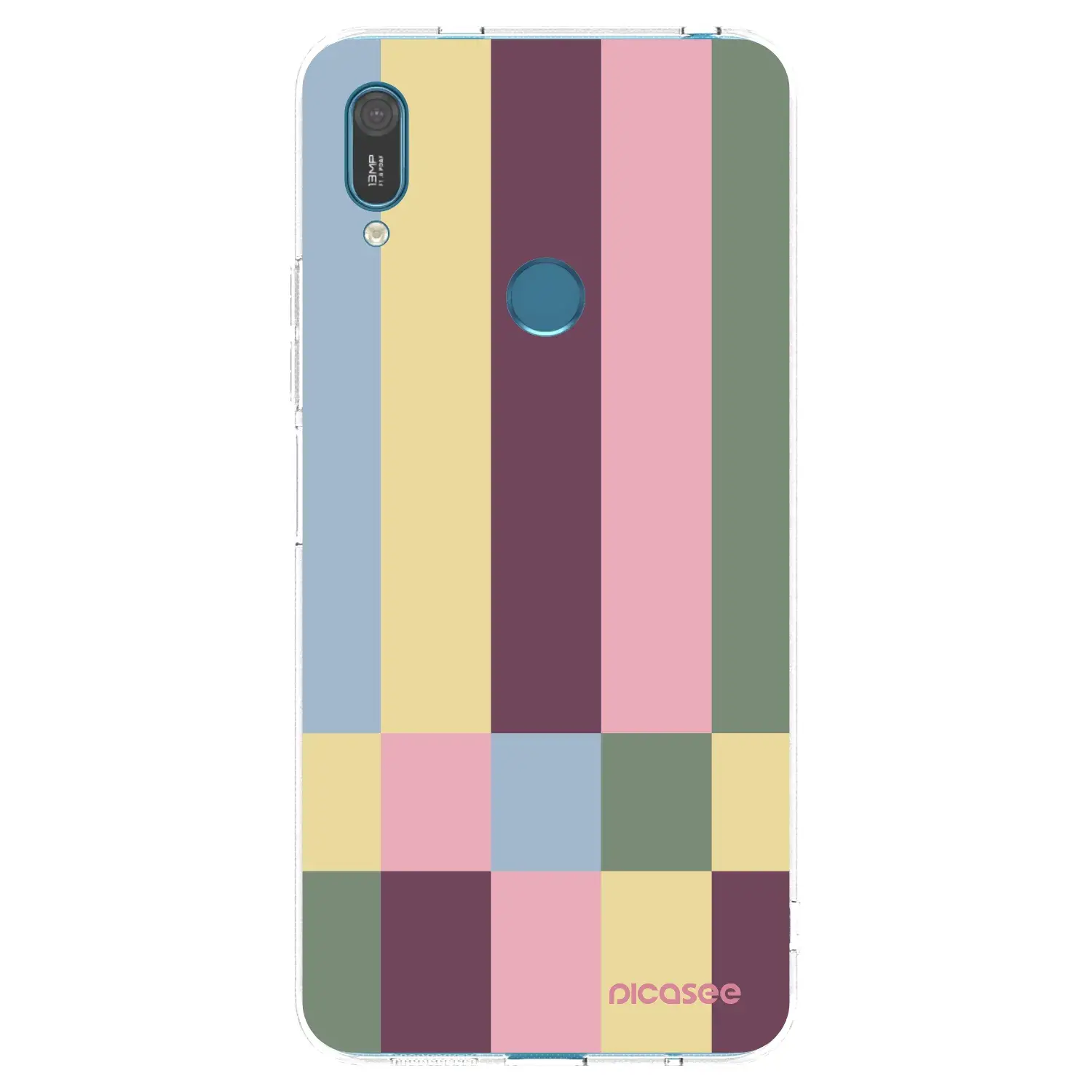 Silikonový průhledný obal pro Huawei Y7 2019 - Lobby tiles