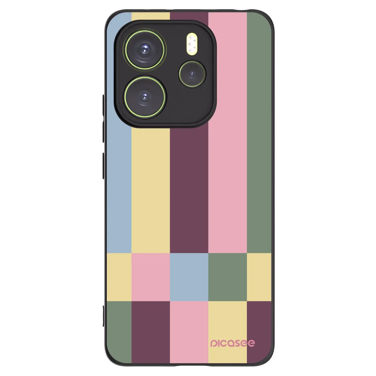 Silikonový černý obal pro Xiaomi Redmi Note 14 4G - Lobby tiles