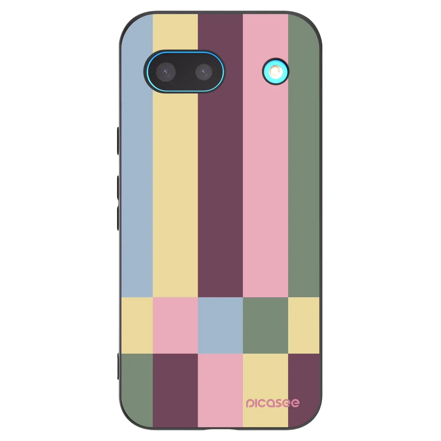 Silikonový černý obal pro Google Pixel 8a - Lobby tiles
