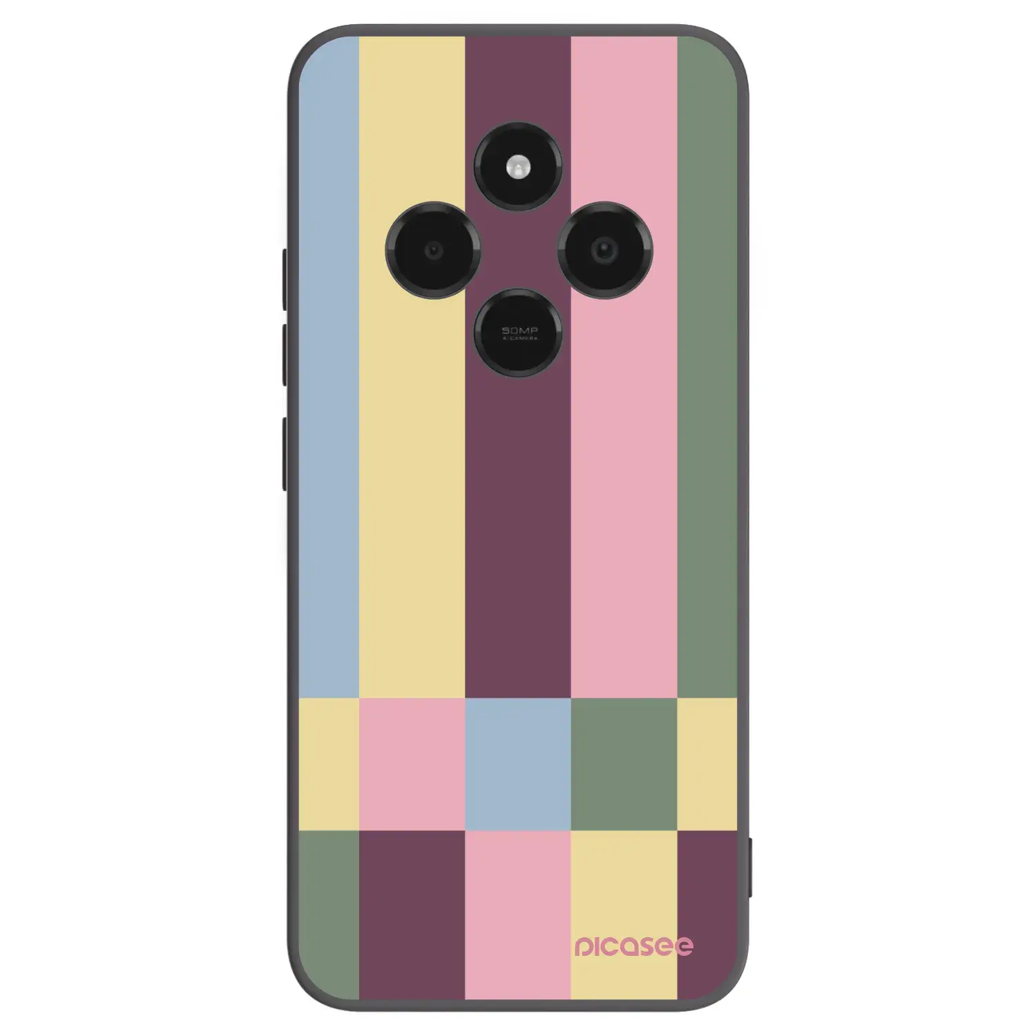 Silikonový černý obal pro Xiaomi Poco C75 - Lobby tiles
