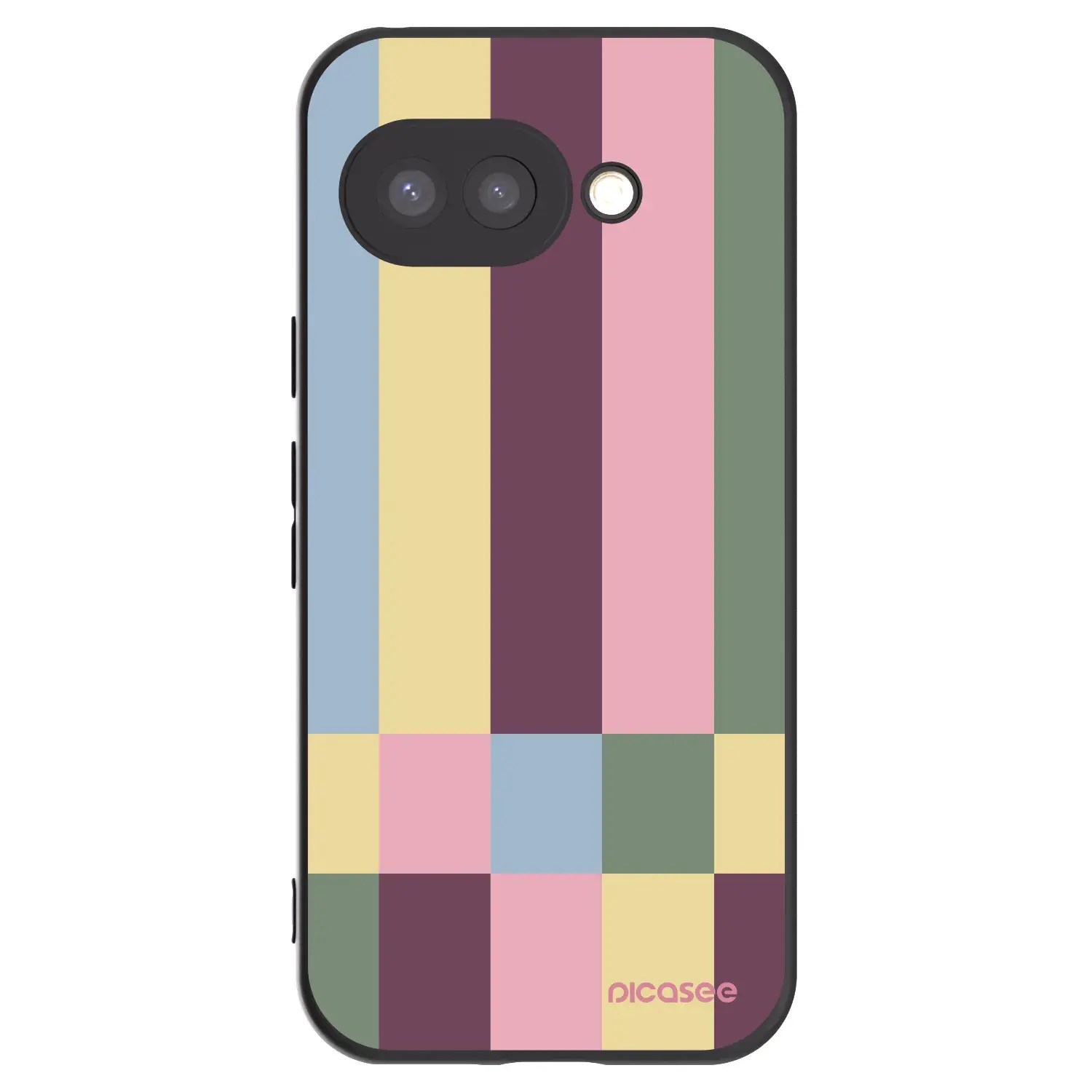 Silikonový černý obal pro Google Pixel 9a - Lobby tiles
