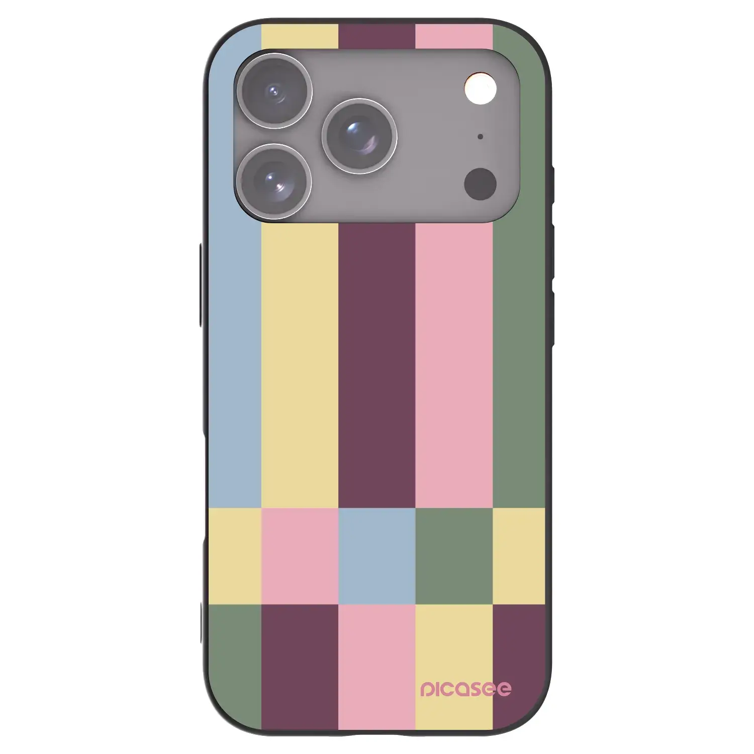 Silikonový černý obal pro Apple iPhone 17 Pro - Lobby tiles