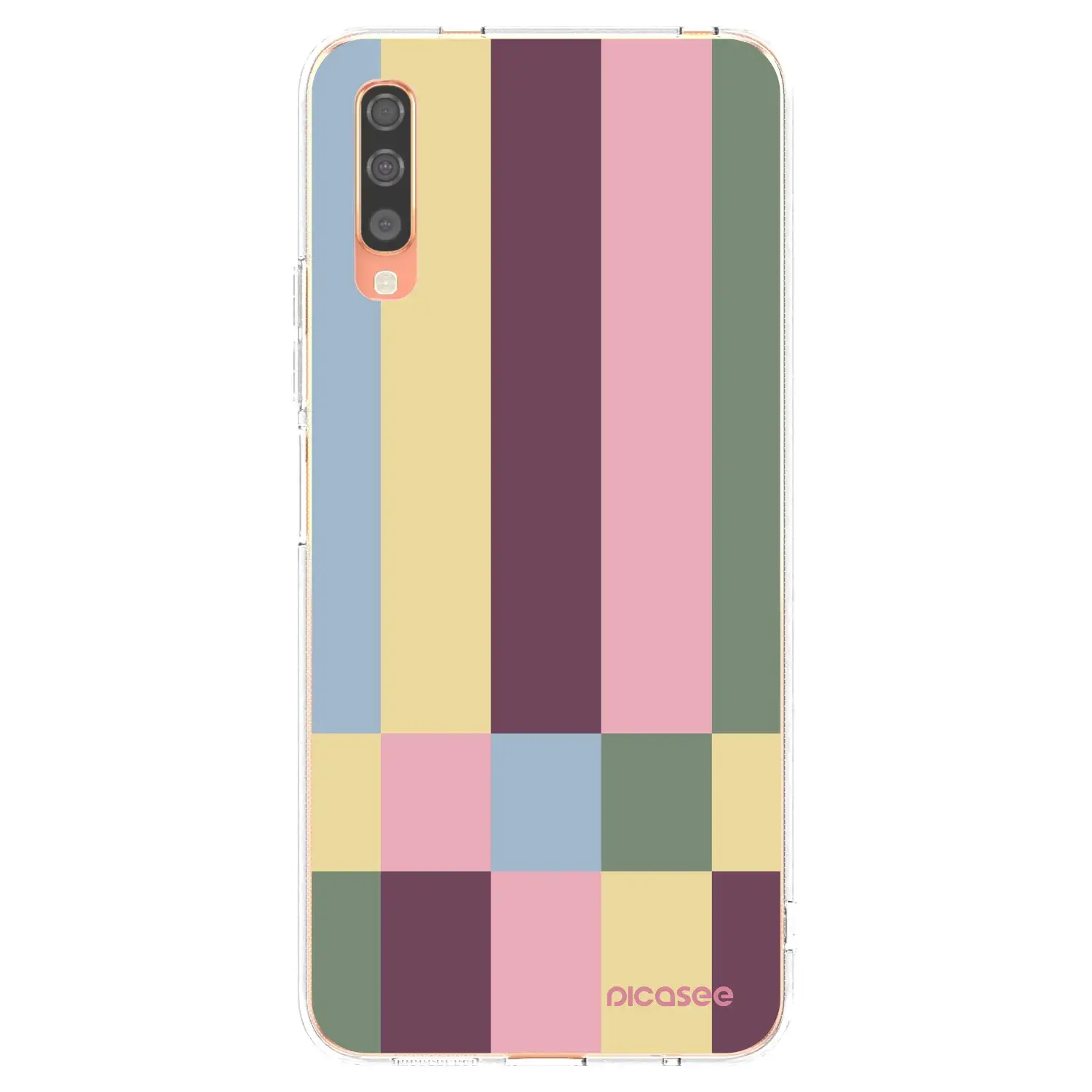 Silikonový průhledný obal pro Samsung Galaxy A70 A705F - Lobby tiles
