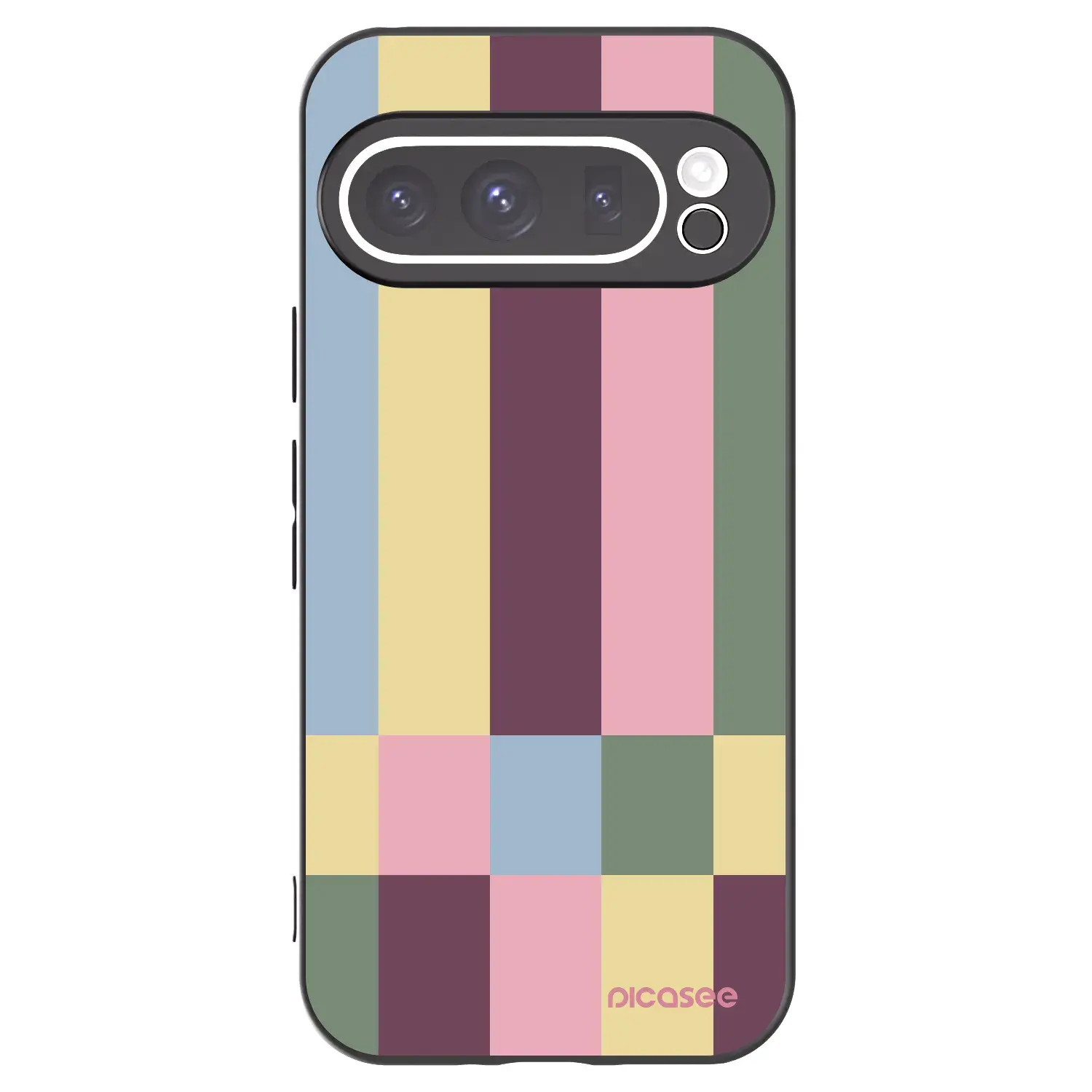 Silikonový černý obal pro Google Pixel 9 Pro XL - Lobby tiles