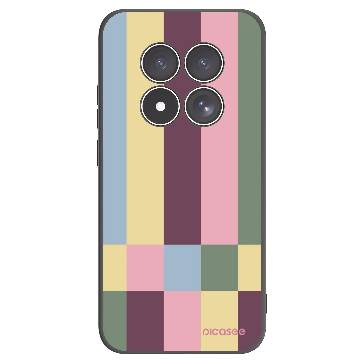 Silikonový černý obal pro Xiaomi Redmi Note 15 Pro 4G - Lobby tiles