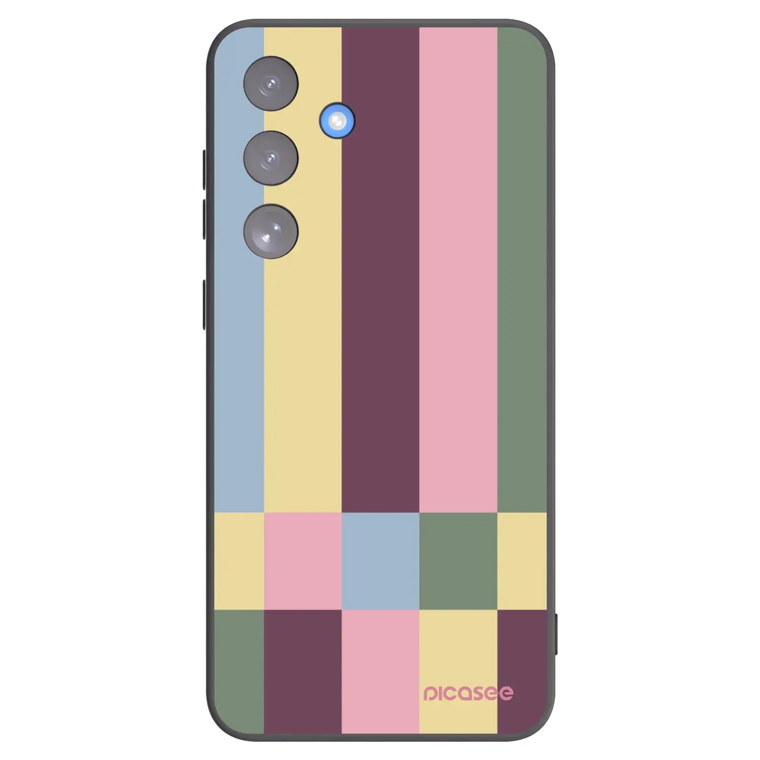 Silikonový černý obal pro Samsung Galaxy S25 FE 5G - Lobby tiles