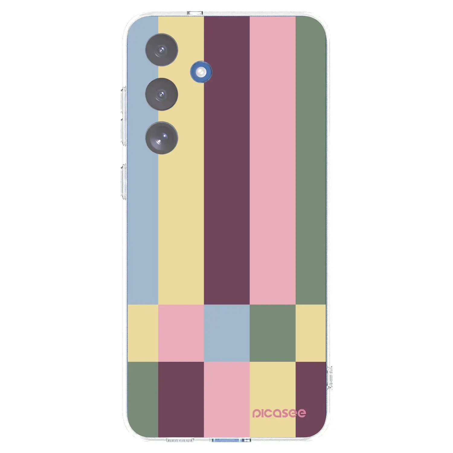 Silikonový průhledný obal pro Samsung Galaxy S25 FE 5G - Lobby tiles