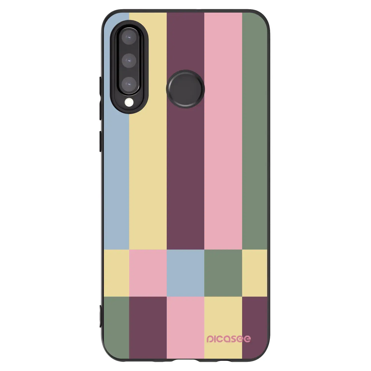 Silikonový černý obal pro Huawei P30 Lite - Lobby tiles