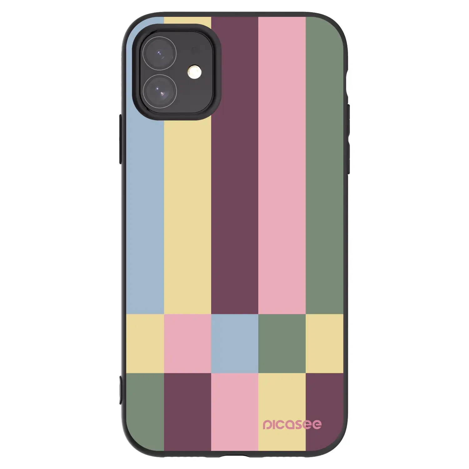 Silikonový černý obal pro Apple iPhone 11 - Lobby tiles