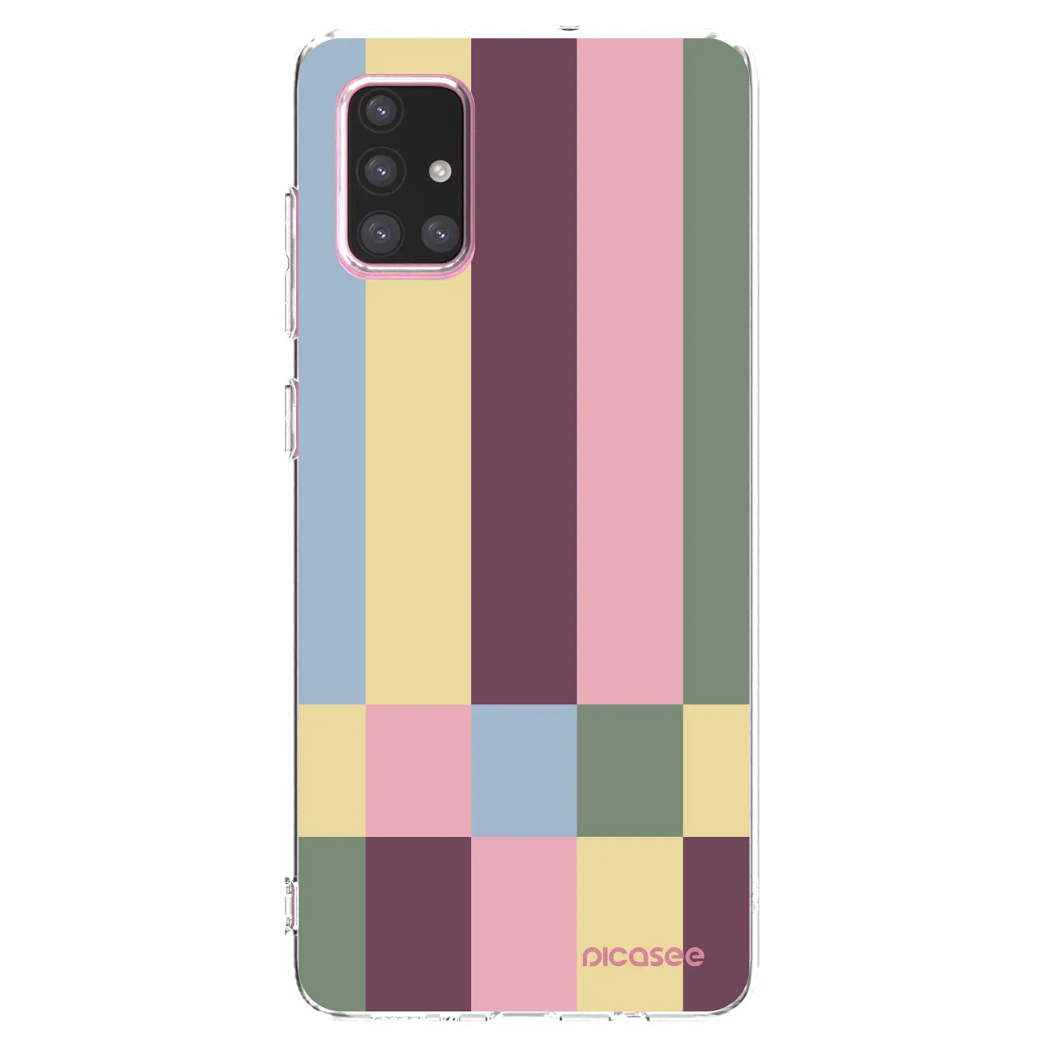 Silikonový průhledný obal pro Samsung Galaxy A71 A715F - Lobby tiles