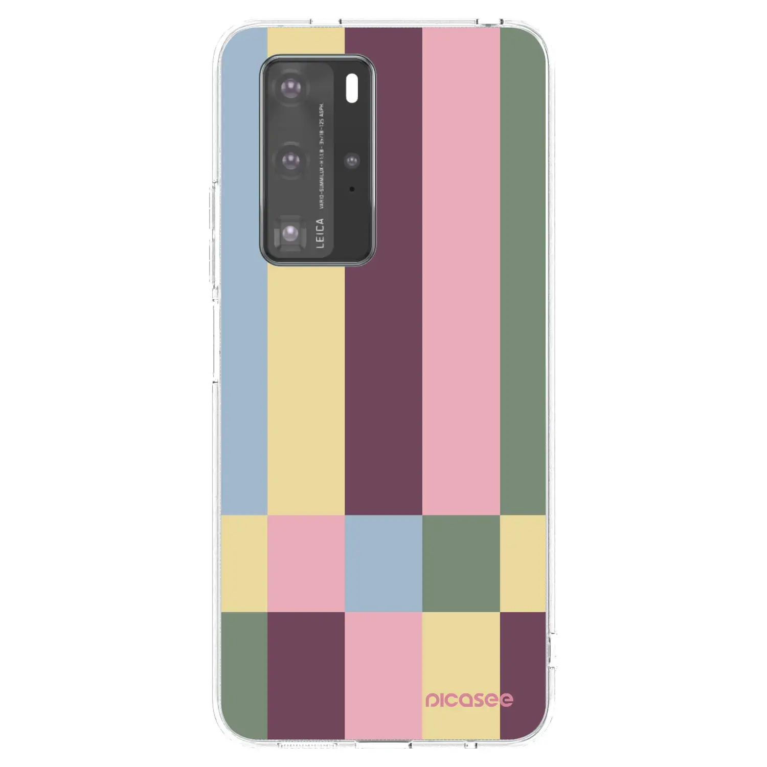 Silikonový průhledný obal pro Huawei P40 Pro - Lobby tiles