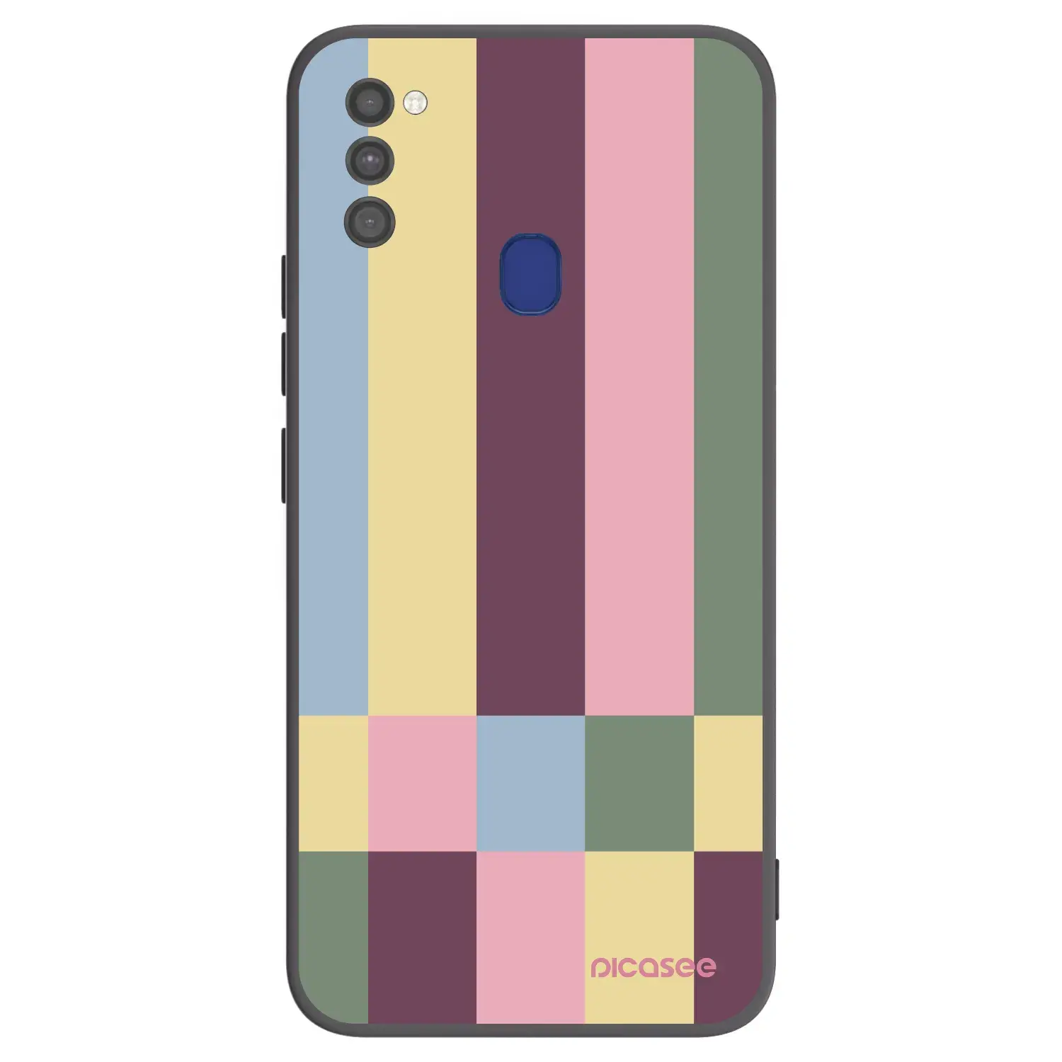 Silikonový černý obal pro Samsung Galaxy M21 M215F - Lobby tiles
