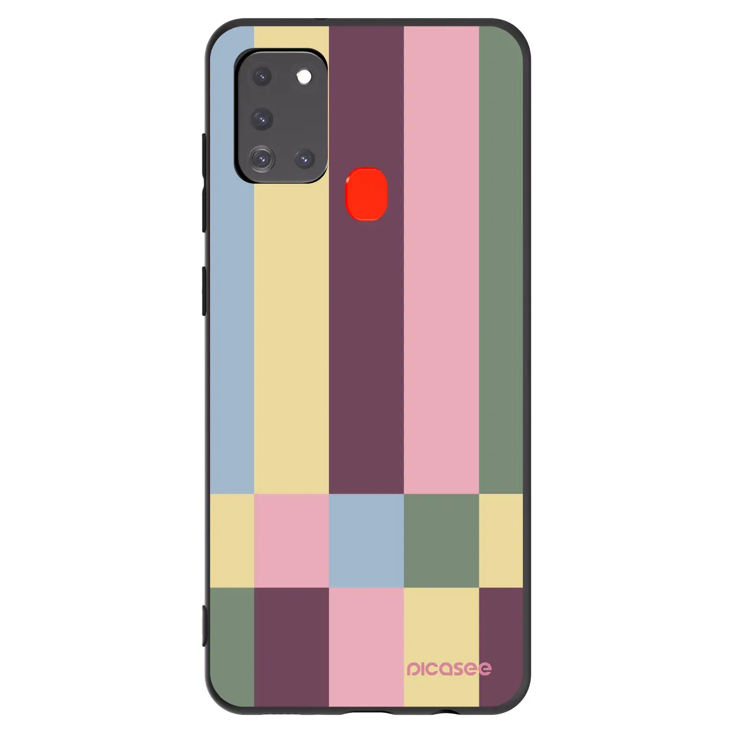 Silikonový černý obal pro Samsung Galaxy A21s - Lobby tiles