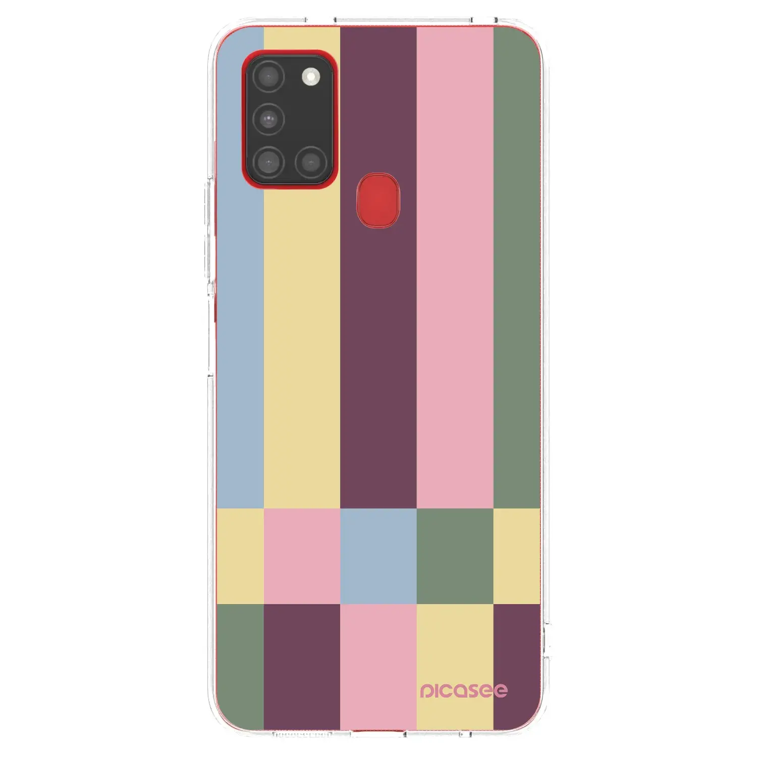 Silikonový průhledný obal pro Samsung Galaxy A21s - Lobby tiles