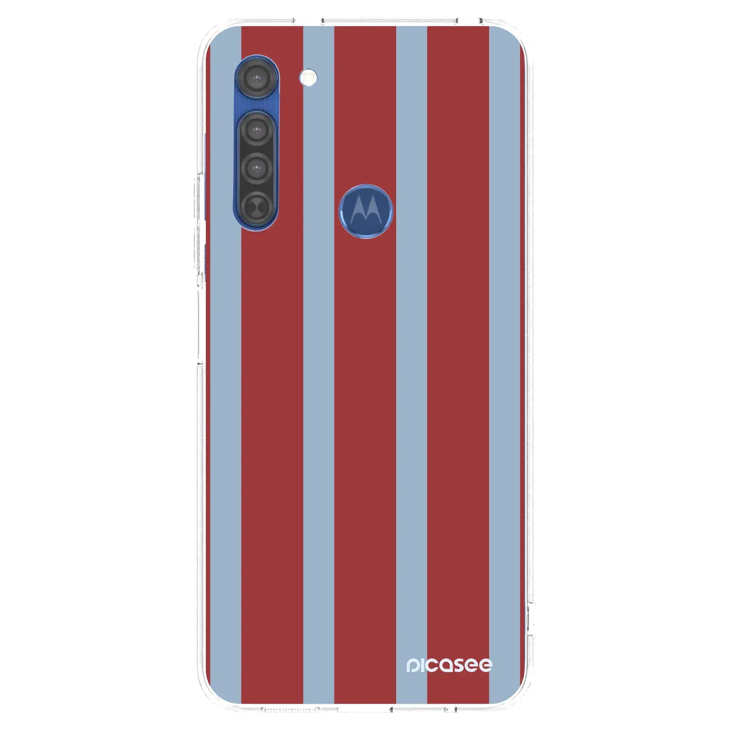 Silikonový průhledný obal pro Motorola Moto G8 - Lounge pass