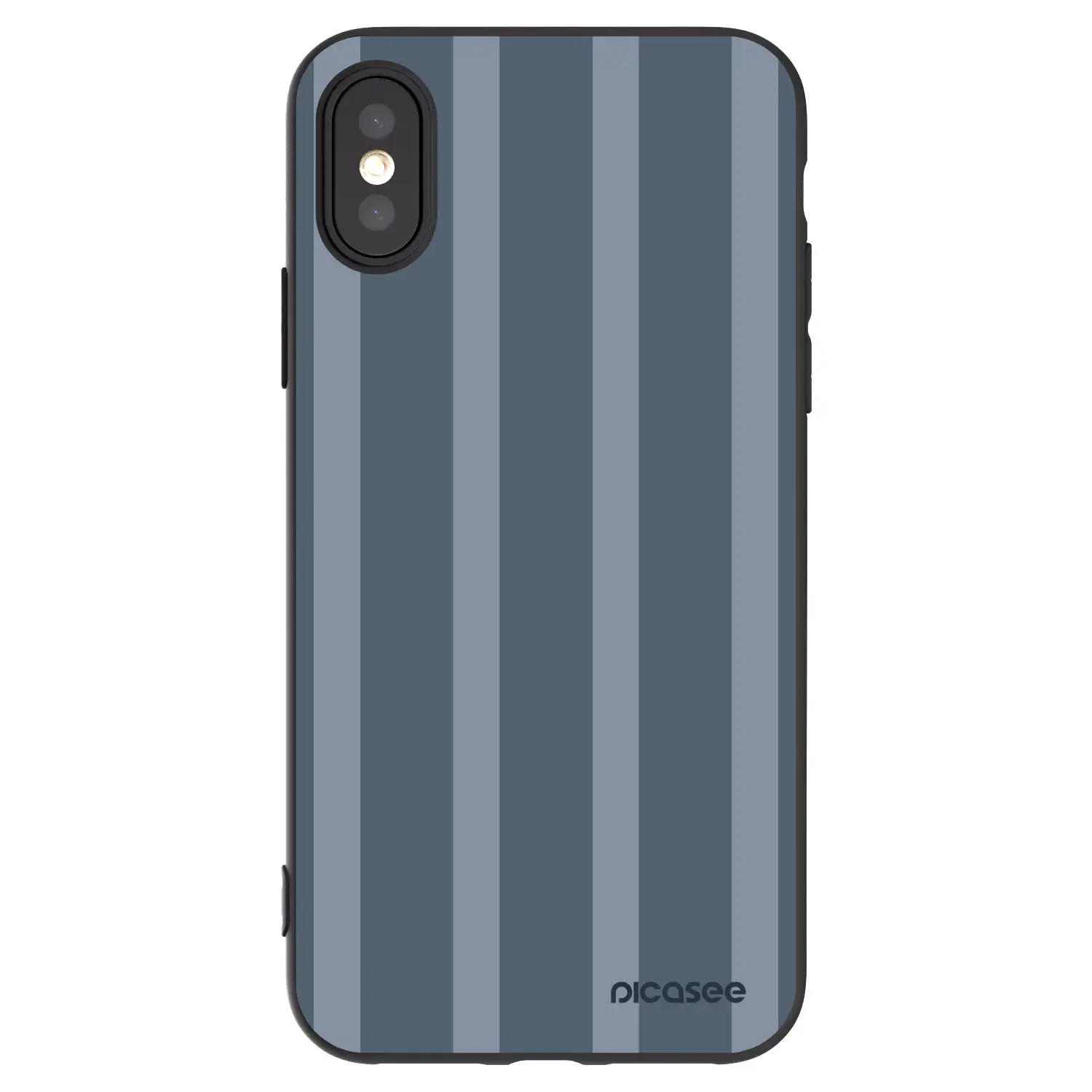 Silikonový černý obal pro Apple iPhone X/XS - Midnight lounge